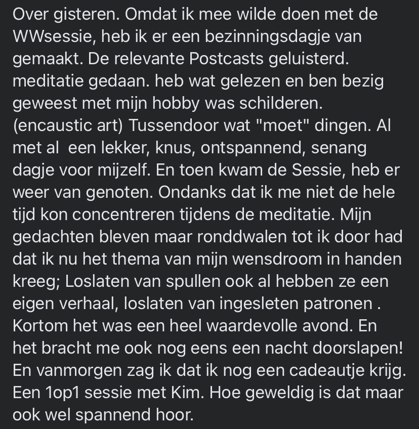 review deelneemster