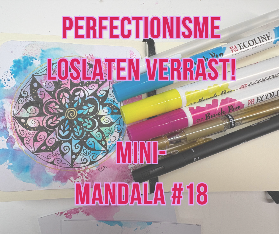 Perfectionisme loslaten bij een mandala tekenen.