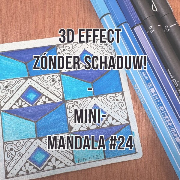 MiniMandala 24 2026 Leer hoe je met 3 kleuren diepte creëert in je mandala, zonder ingewikkelde schaduwtechnieken. Ideaal voor mandala-liefhebbers die hun tekenvaardigheden willen uitbreiden.